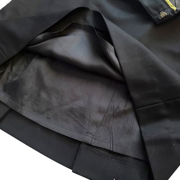 VTG J. Crew 100% Wool Skirt Womens Sz. 10  Black Professional Pencil Academia - Picture 5 of 10